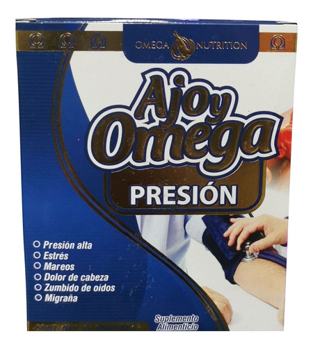 Ajo Y Omega Presion 60 Tablts Estres Presion Alta Migraña