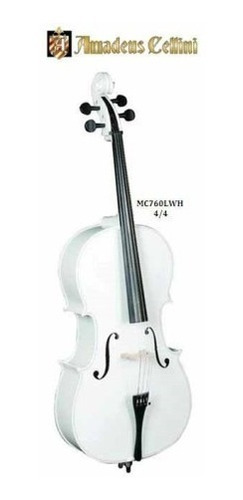 Chelo 4/4 Blanco Cello Violoncello Amadeus Cellini Mc760lwh
