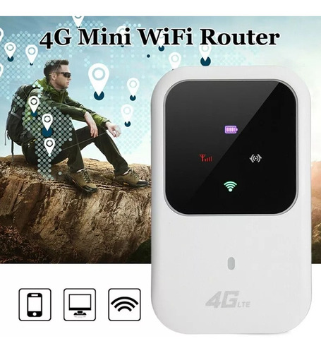 Router Inalámbrico Móvil 4g Wifi Portátil, Módem Lte Mifi