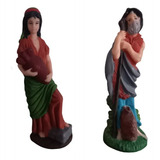 Pastores - Aldeanos 19 Cm En Caucho Italiano Setx2 Figuras