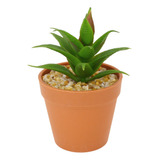 Mini Planta Artificial En Macetero Plástico 12cm Diseños