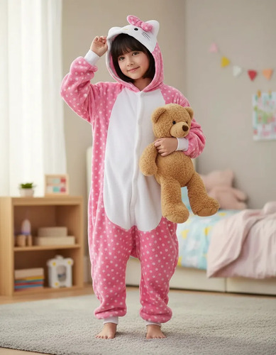 Kigurumi Pijama Completa Disfraz Cosplay Hello Kitty Niña