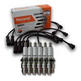 Kit Cables Ferrazzi Pvc Y Bujías Ford F100 Falcon 188 221