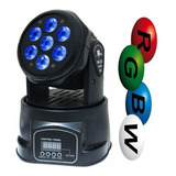 Kit 4 Moving Head Wash 7 Leds Rgbw Quadriled Dmx Audio