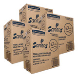 4 Cajas Sanita Toalla Interdoblada Con 2000 Piezas 20/ 100