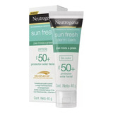 Protector Solar Facial Neutrogena Sin Color Sun Fresh Fps50