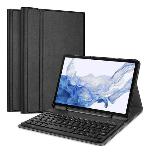 Funda Con Teclado Para Galaxy Tab S9 Plus Negro