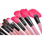 5 Set De 24 Brochas De Maquillaje Color Rosa  - Mayoreo