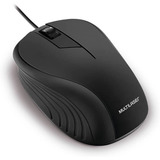 Mouse Emborrachado Preto Com Fio Usb Multilaser - Mo222