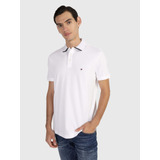 Polo Blanco Ribeteado Tommy Hilfiger De Hombre