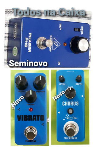 Pedal Guitarra Chorus + Phaser + Vibrato