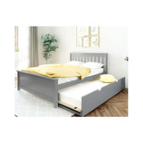 Mueble Cama Lilly Barnizado En Gris De 2pzs Litera Base