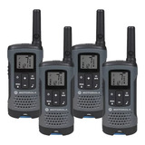 Walkie-talkie Motorola Talkabout T200mc De 4 Radios Y Frecuencia Gmrs/frs - Gris Oscuro 100v/240v