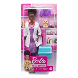 Barbie Muñeca Profesiones Set De Lujo Veterinaria