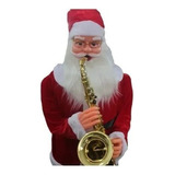 Papai Noel Musical  120cm Natal Saxofone Bivolt Com Sensor