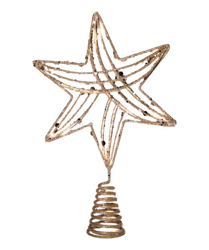 Adorno Punta De Arbol Navidad Estrella Puntal  30cm Diseños!