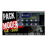 400 Presets Mooer Ge 300 + De 200 Ir's 