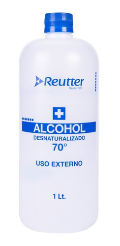 Alcohol 70° Desnaturalizado Reutter 1 Litro - Amamedical