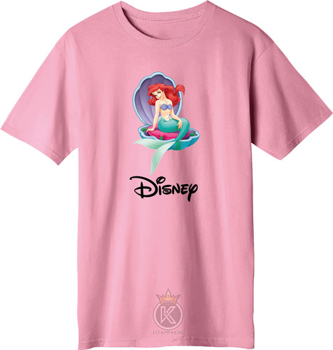 Polera Ariel - La Sirenita - Disney - Mar -  Estampaking