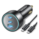 Cargador De Coche Usb C De 165 W, Rocoren Pd3.1 140 W/pd3.0