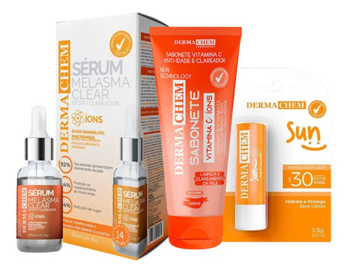 Kit Skin Care Cuidado Díario Com Vitamina C Dermachem