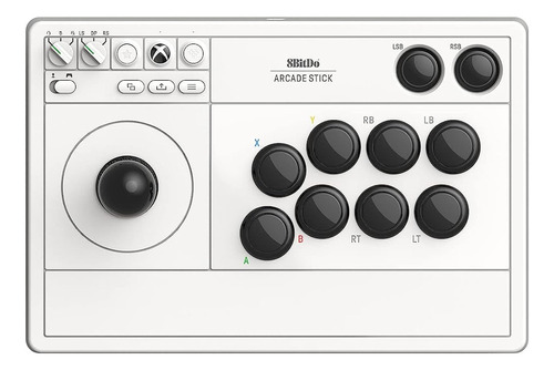 Controle Wireless 8bitdo - Arcade Stick P/ Xbox (branco) - 8