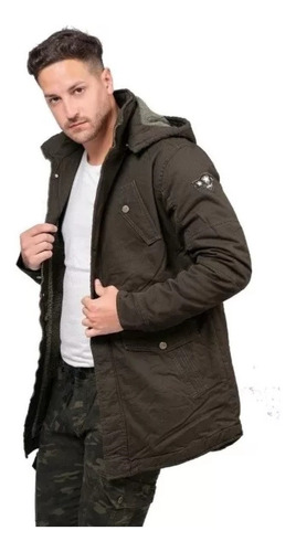 Campera Parka Hombre Gabardina Talles Especiales 