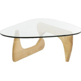 Mesa Ratona Centro Isamu Noguchi 129cm De Vidrio Templado