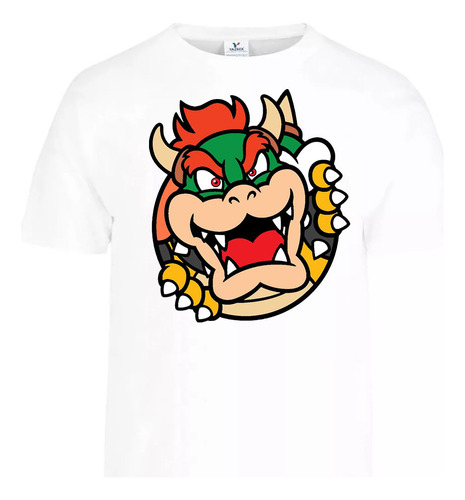 Camisas Super Mario Bros - Bowser Grandes Diseños Increible