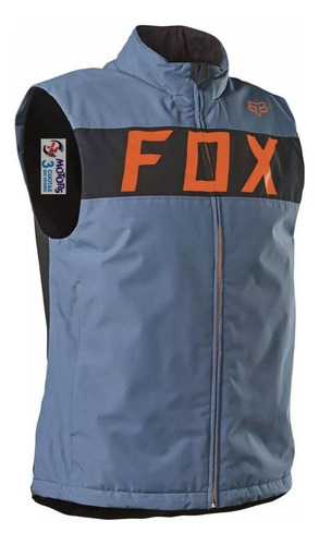 Jm Chaleco Moto Fox Legion Wind Vest Impermeable Azul 