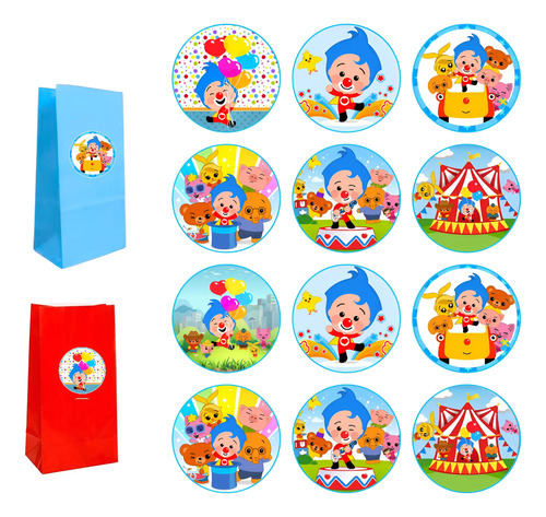 50 Bolsas Golosineras+ Stickers Troquelados 5cm S\u002Ftematica | Envío gratis