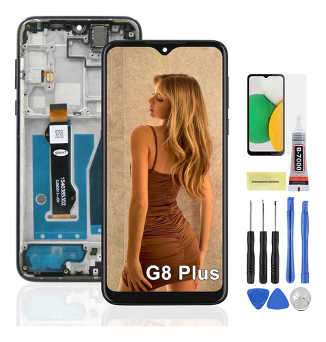 Pantalla Para Moto G8 Plus Xt2019 Original Con Marco