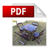 Projeto Mesa E Cadeira Dobrável De Bar Português + Brindes