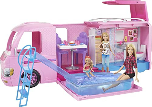 Juego De Muñecas Barbie Camper Con 50 Accesorios Y Más