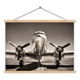 Poster Pergamino Avion Vintage 60x90cm