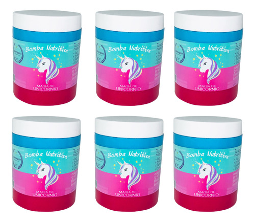 6 Bombas Nutritivas Capilar Magia De Unicornio