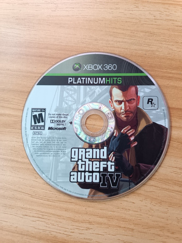 Grand Theft Auto Iv Xbox 360 Original Solo Disco Gta 4