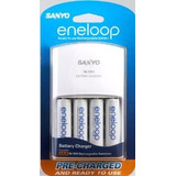 Sanyo Eneloop Aa Nimh Pre-charged Baterías Recargables Con C