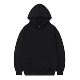 Sacos O Hoodies Unicolor Para Adulto - Unisex - Negro