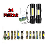 Pack 24 Mini Lámpara 4000 Lmns Táctica Zoom Facturamos Neto