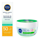 Nívea Protetor Facial Fps50 Beaut Expert+hidratante Gel 100g