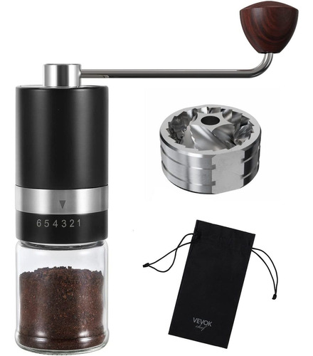 Vevok Chef Manual Coffee Grinder, 6 Settings, Conical Bur Aa