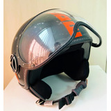 Casco Moto Momo Design Retro Abierto Talle L Usado