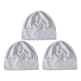 3x Gorro De Dormir De Siesta De Algodón Para Adultos Gorro