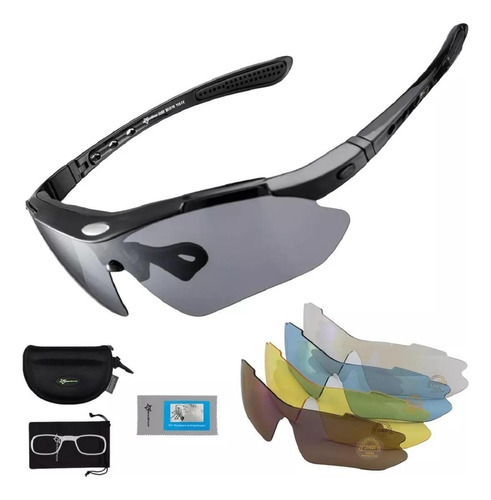 Lentes Tacticos 5 Micas Ciclismo | Airsoft | Paintball