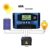 Controlador De Carga 60a Mppt Regulador De Panel Solar 12v/2