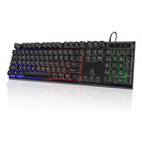 Teclado Mecánico K500 Gamer Profesional Alta Alambrico Rgb