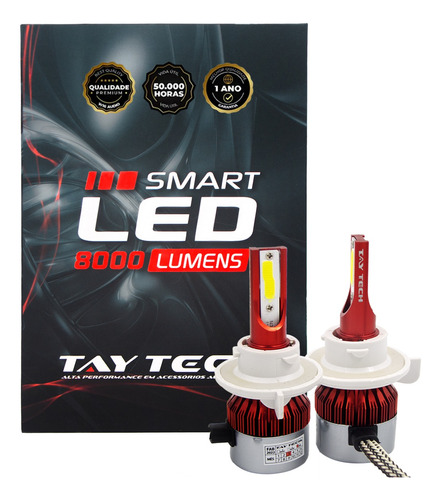 Lâmpada Tay Tech Smart Led 8000 Lúmens (12 A 24v / 50w)