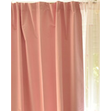 Cortinas Blackout Para Habitación De Niñas -  Rosa Pastel 