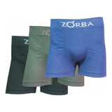 3 Boxer Sin Costura Zorba Algodón Hombre